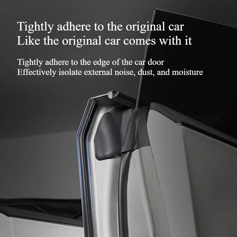 Car Door Seal Strip for Tesla Cybertruck 2024 2025 Rubber Hood Sealing Kit Noise Reduction Soundproof Weatherstrip Accessories