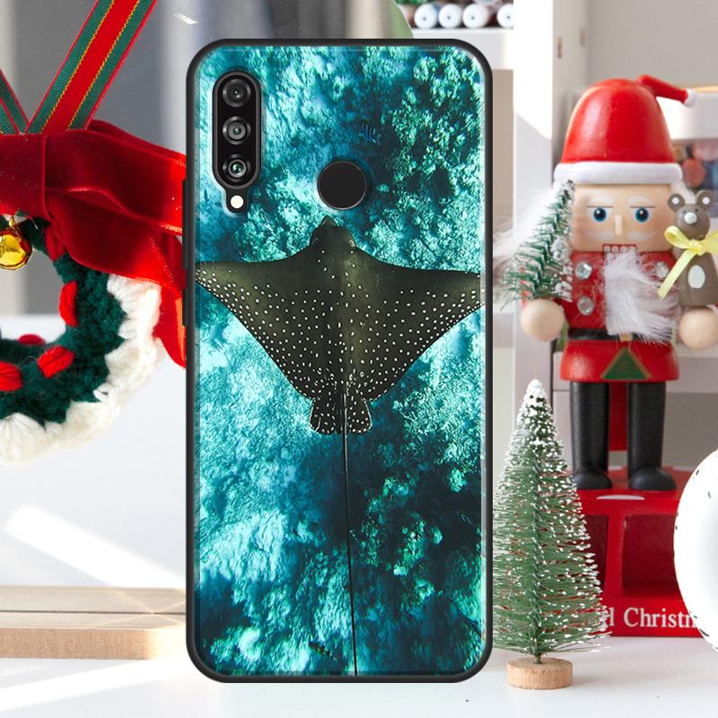 Чехол для Huawei Nova 5T 9 10 SE 7i 8i 11i 12i Y73 Y72 Y61 Y91 Y60 Y70 Y90 P20 P40 P30 Lite с рисунком ската