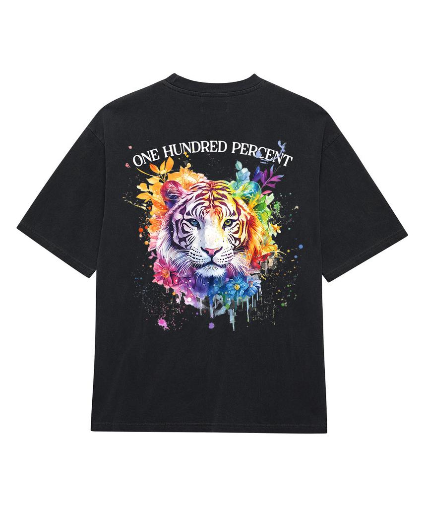 OHP Ohpxharmonia Bcolorful Tiger Пигментная футболка с коротким рукавом