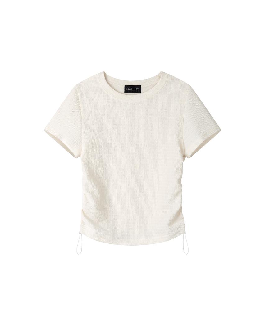 Укороченный топ Ledeoli с рюшами [Черный]