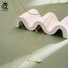 ORSA JEWELS Изысканное многослойное колье из стерлингового серебра 925 пробы для женщин, штабелируемое, летнее, сексуальное, чокер, аксессуар для украшений BQN35