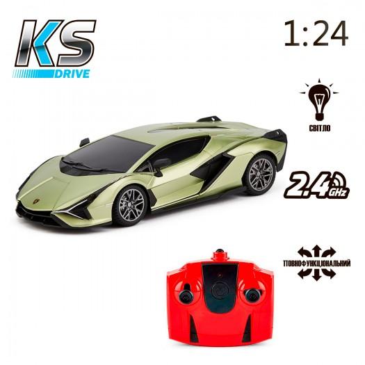 Радиоуправляемая машина KS Drive - Lamborghini Sian (1:24, зеленый)