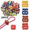Hole Multi-colors Stopper Cord Lock Bean Toggle Clip Sportswear Accessories Apparel Shoelace Buckle