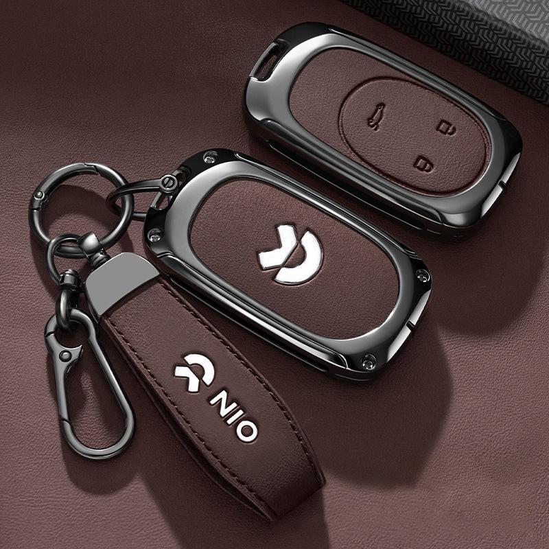 Подходит для Wei Lai Nio Et5 Et7 Es6 Es7 Es8 Ec6 Ec7 Es8 Автомобильный брелок Чехол Умный корпус Кольцо для ключей Крепление кольца Пульт Дистанционный Внутренние аксессуары Авто