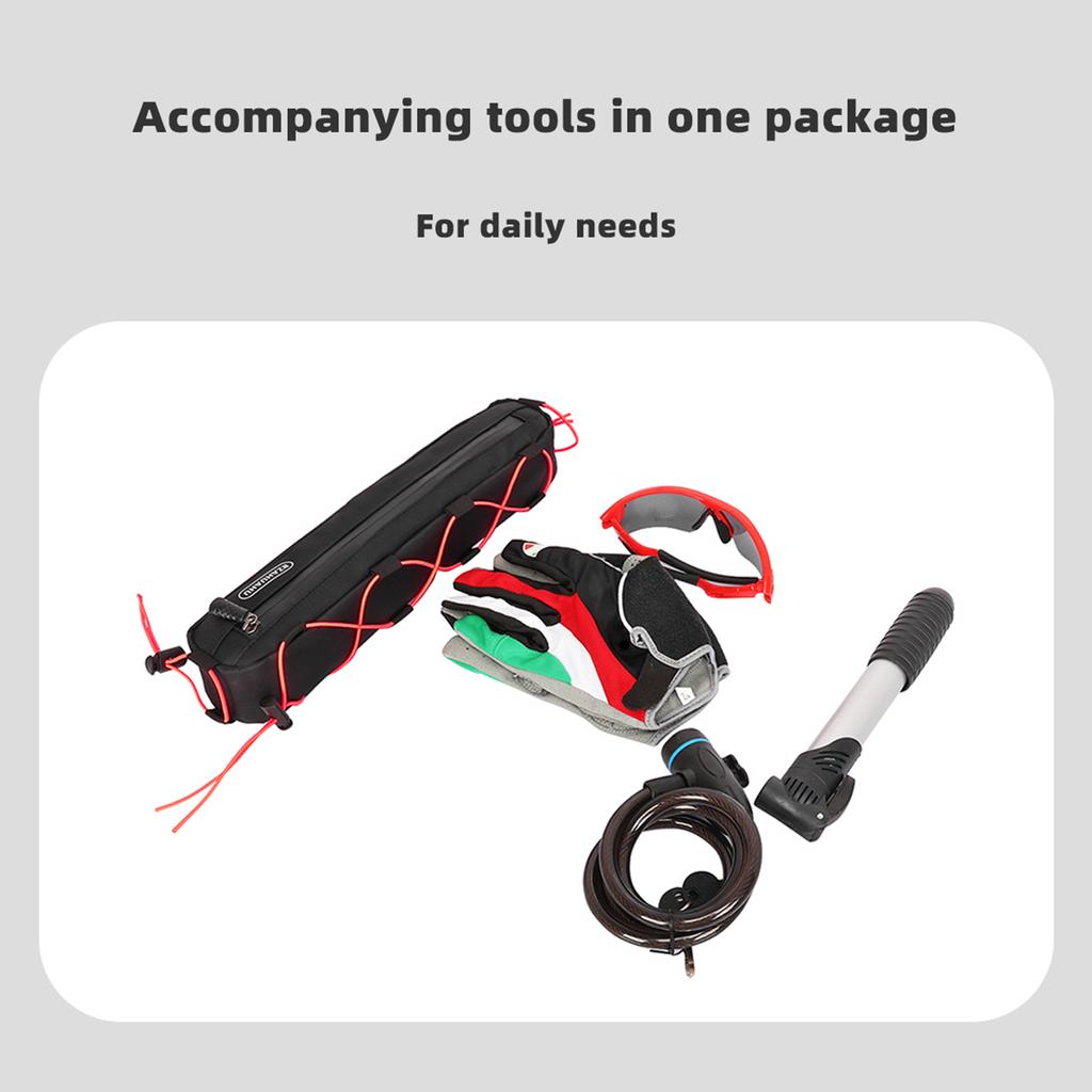 Waterproof Bicycle Triangle Bag Large Capacity Bicycle Frame Bag Bike Under Tube Bag