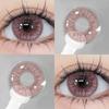 Eyeshare 1 пара розово-фиолетовых контактных линз для глаз, цветные, для косплея, мягкие, натуральные, цветные, для макияжа, косметические линзы