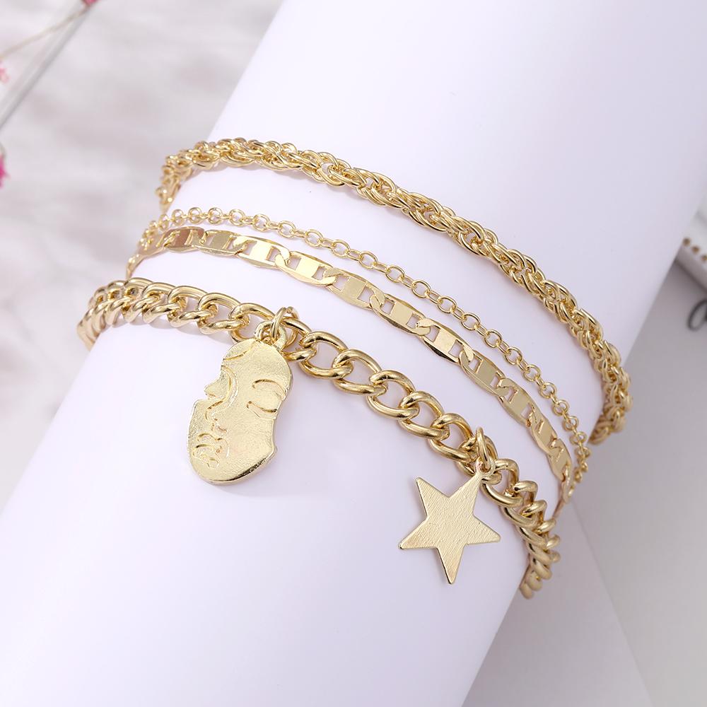 Богемный браслет, темпераментный жемчужный кулон, элегантный геометрический дизайн, браслет для вечеринки в ночном клубе, подходит для женщин, модный комплект ювелирных браслетов