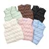 Children Boys Girls Warm Vest Solid Cotton-Padded Waistcoats Children Thicken Warm Outerwear