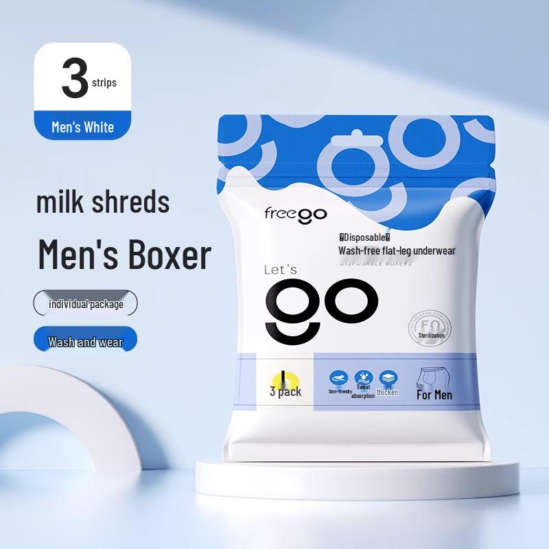 Мужские одноразовые боксеры Freego для путешествий, деловых поездок, военной подготовки и спорта.