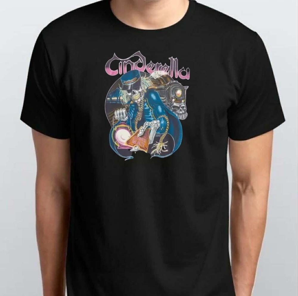 Vintage Cinderella Rock Concert T-SHIRT S M L XL XXL 3 4 XL Black