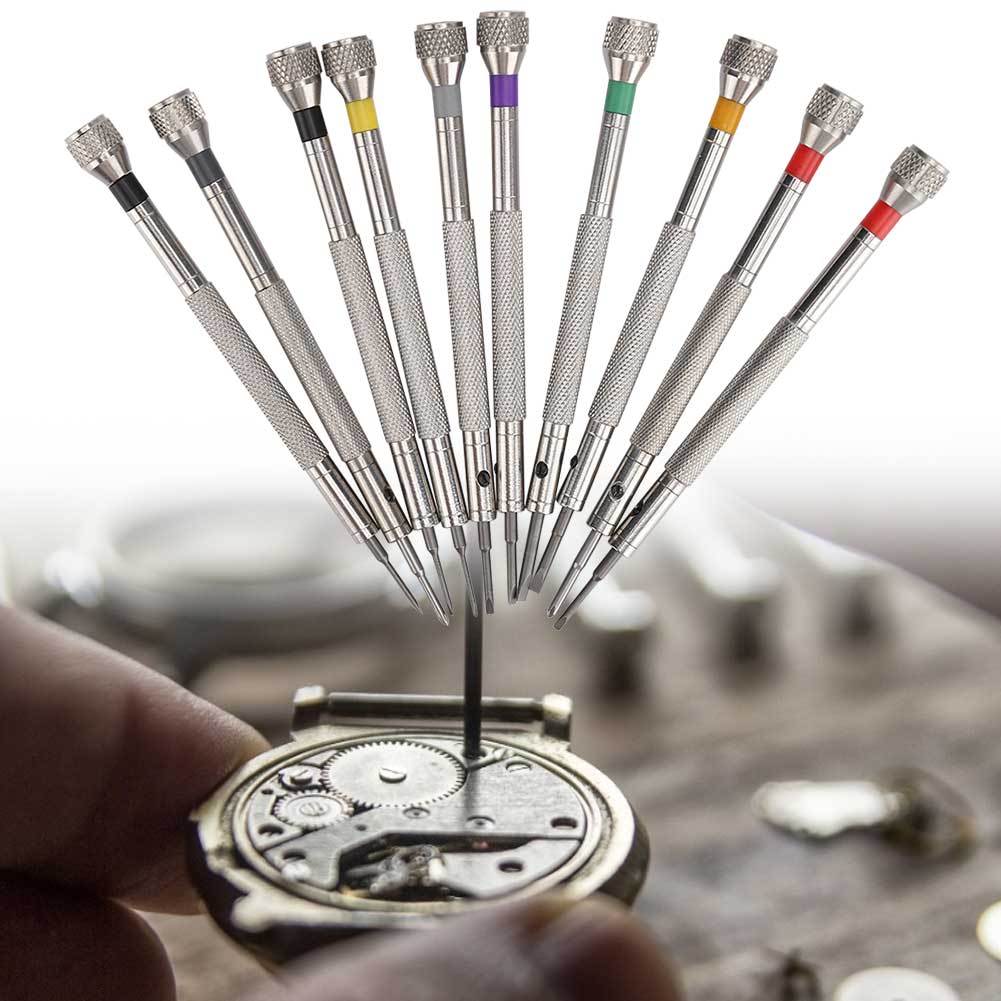 10 шт. отвертка из нержавеющей стали для ремонта часовых стекол отвертка аксессуар инструмент