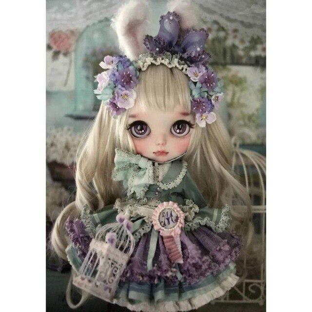 5D DIY Полный дрель Алмазная картина "Мультяшная кукла" Вышивка Картина Мозаика Ремесло