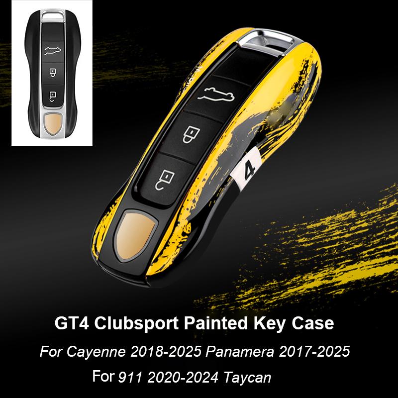 Для Porsche Panamera Cayenne Macan 718 Cayman Boxster 911 Taycan Автомобиль 92 Персонализированный Чехол для Ключей Защитный Чехол Крышка для Брелока Дистанционного Управления