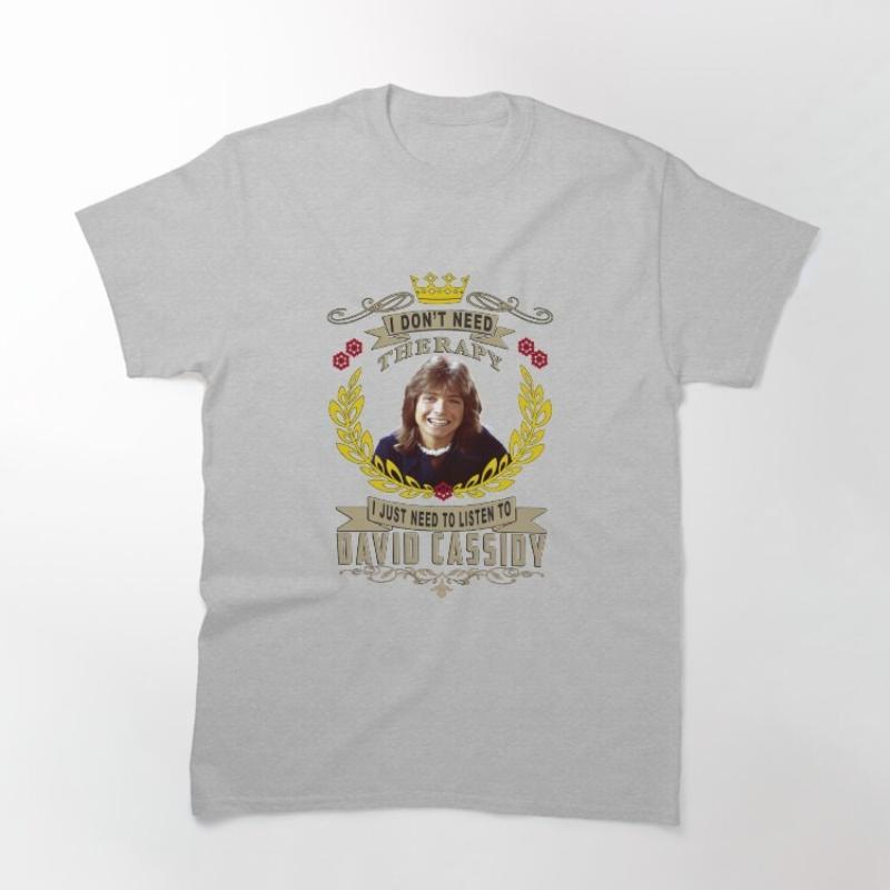 David Cassidy portrait Graphic 100cotton Unisex Oneck shirt 2026 summer New Unisex fashion Y2k Short Sleeve Tshirt fan gift