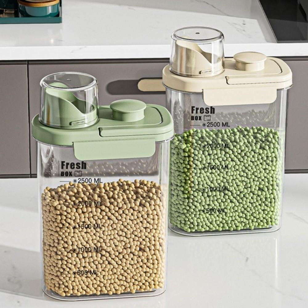 Transparent Sealed Storage Tank with Insect-Proof Lid Insect-Proof Grain Jar  Grain Storage