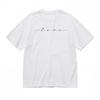 Men's Comfortable Classic T-Shirt Minimalist Love Script Design Tee White Tops