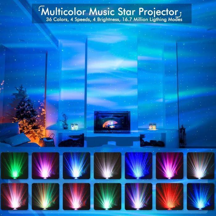 Projecteur d'Étoiles - YunLone - Multifonction - Bluetooth - 33 Effets Lumineux - Veilleuse