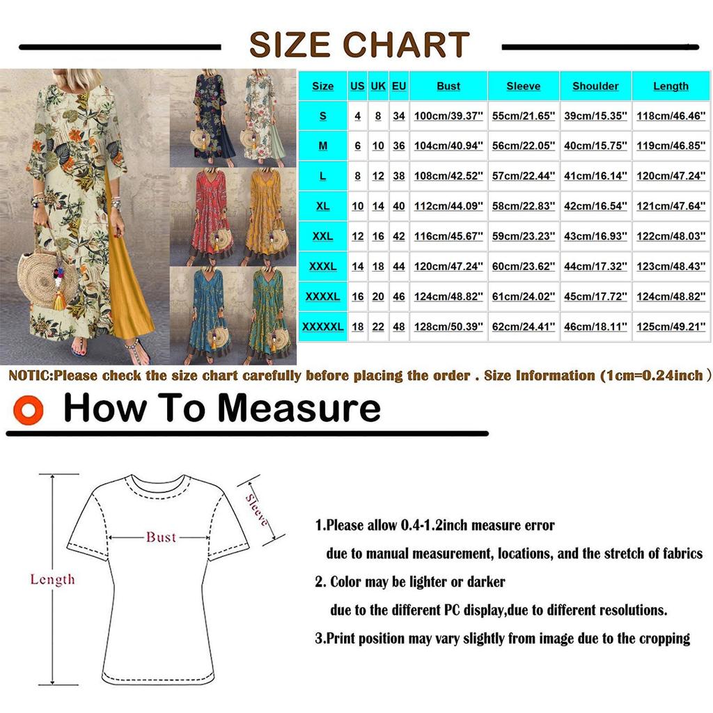 Женское хлопковое платье из конопли со средним рукавом и винтажным принтом, v-образным вырезом, из двух частей