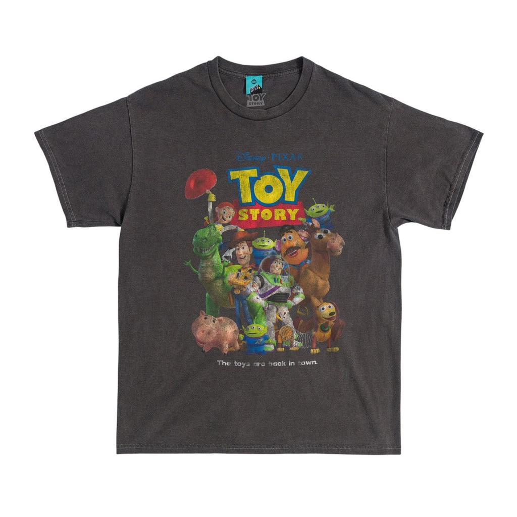 Toy Story Unisex Adult The Toys Are Back in Town Vintage Wash T-Shirt