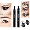 Большеглазая толстая черная двуглавая ручка для макияжа глаз, подводка для глаз, водостойкая и устойчивая к поту, не размазывается