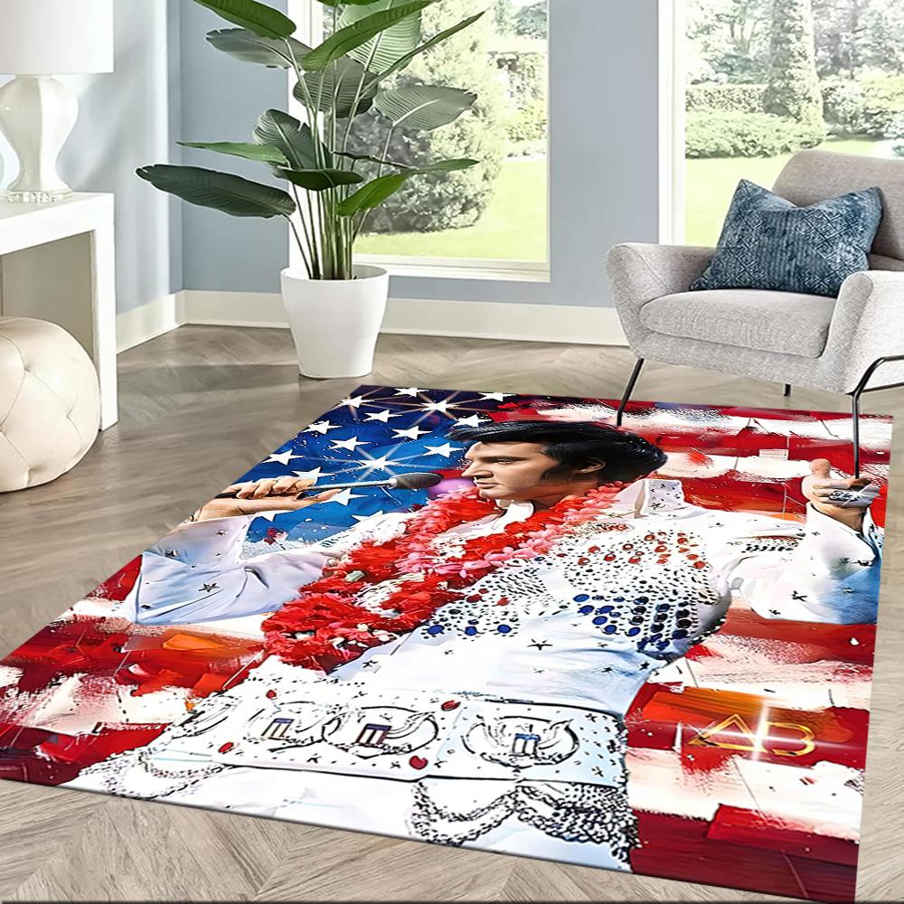 Elvis Area Rug Suitable For Playrooms Hallway Balcony Entryway Antislip Rug Office Home Decor Perfect Gift For Friends Family