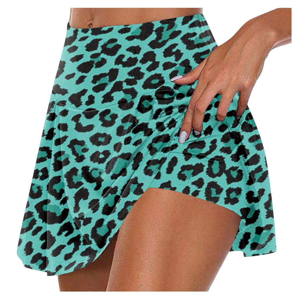 Женские спортивные эластичные плиссированные теннисные юбки для бега, йоги, внутренние шорты, эластичные спортивные шорты для гольфа