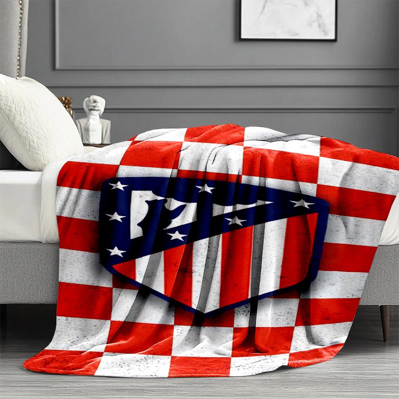 Atletico Madrid Print Blanket - Soft & Comfortable, for Bedroom, Travel, Sofa, Home Decoration - Birthday Christmas Gift for Friend