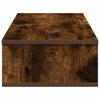 Wall Mounted Shelf with Drawers Smoked Oak Finish 80 x 31 x 17 cm Engineered Wood