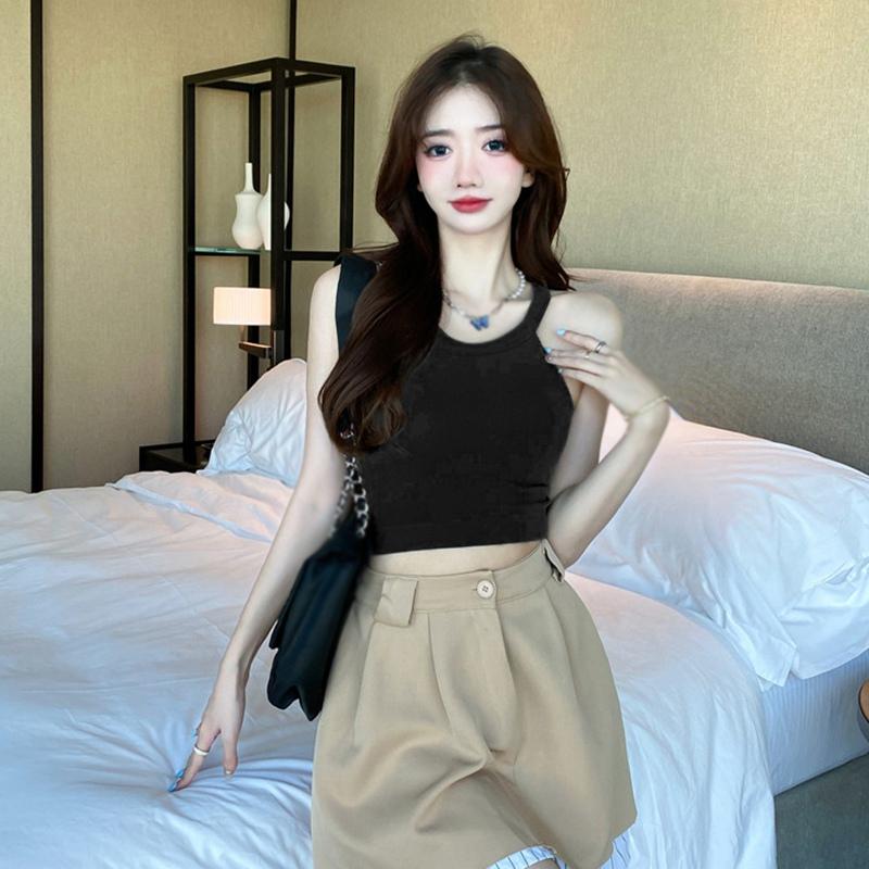 Полосатый спортивный жилет с красивой спиной, женский девчачий универсальный нагрудник, тонкий короткий укороченный топ с бандо на подтяжках внутри