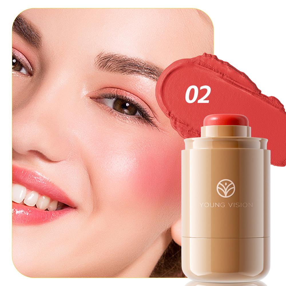6 Colors Matte Waterproof Cream Blush Stick for Lips and Cheeks
