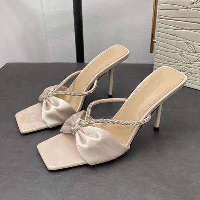 Мода На Каблуке Женские Шлепанцы Обувь с Открытым Носком для Женщин Дешевая Ликвидация Сандалии Распродажа Дизайнерские Роскошные Слайды Предложение Летняя Обувь