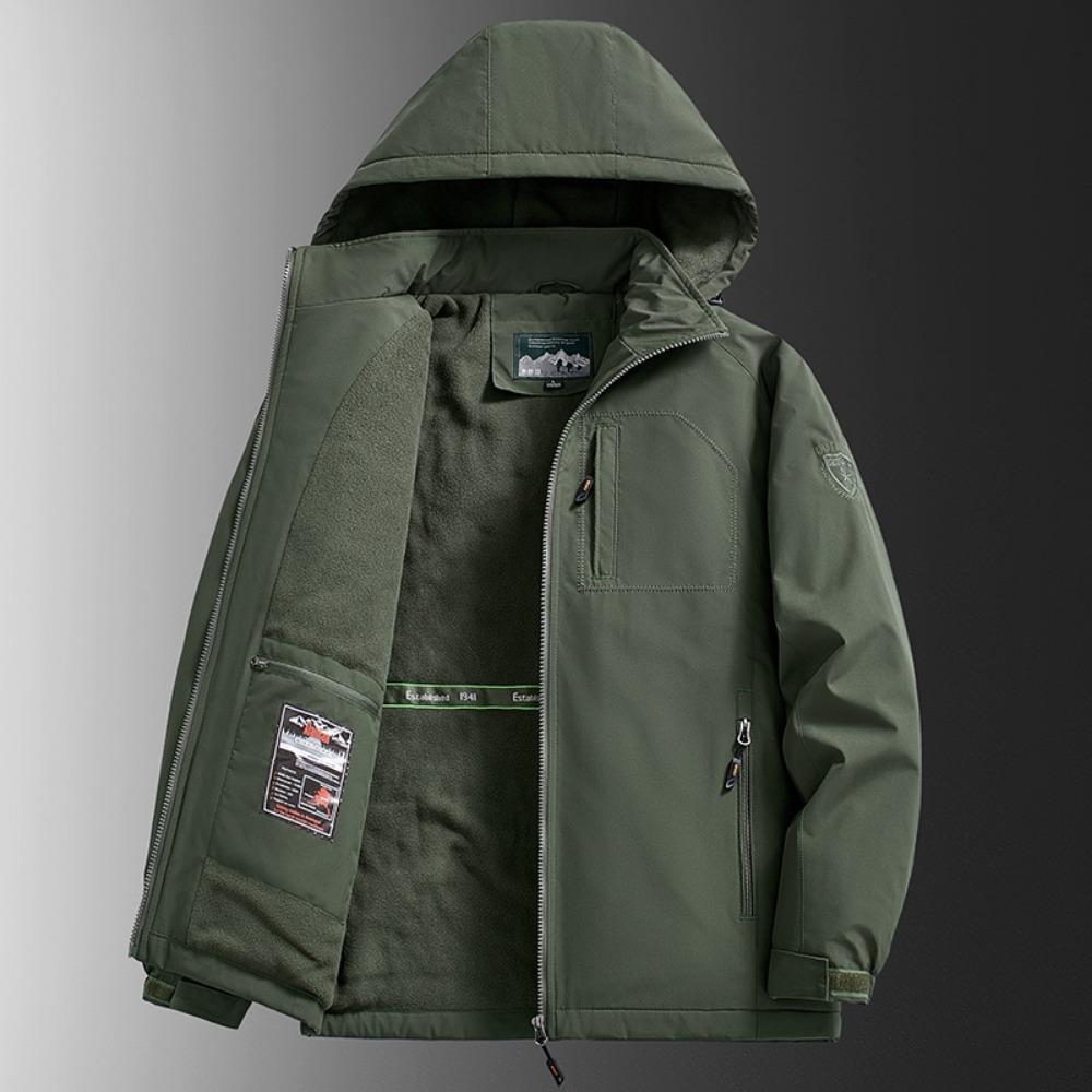 Зимняя куртка Мужские парки Однотонная Утепленная Теплая Куртка Мужская Флисовые куртки Однотонная Повседневная Парка Мужская Женская Модная одежда