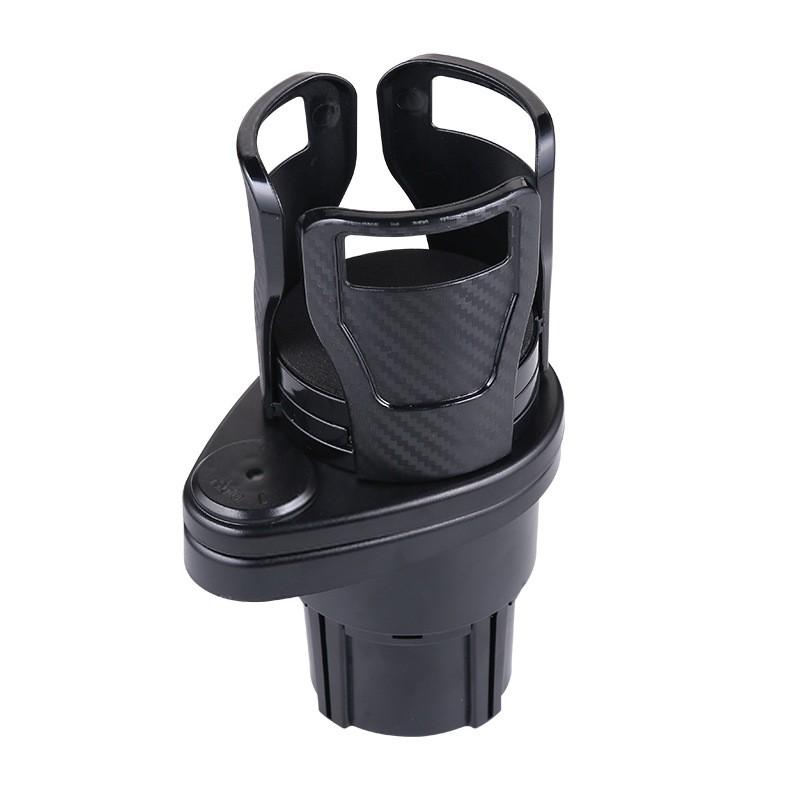 Multi-Functional Car Mounted Water Cup Holder Double-Layer Storage Rotating Holder Car Beverage Cup Bracket