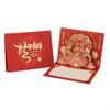 Year of the Snake 2025 Popup Spring Festival with Envelope Chinese New Year Blessing Card for Family and Friend A0KF