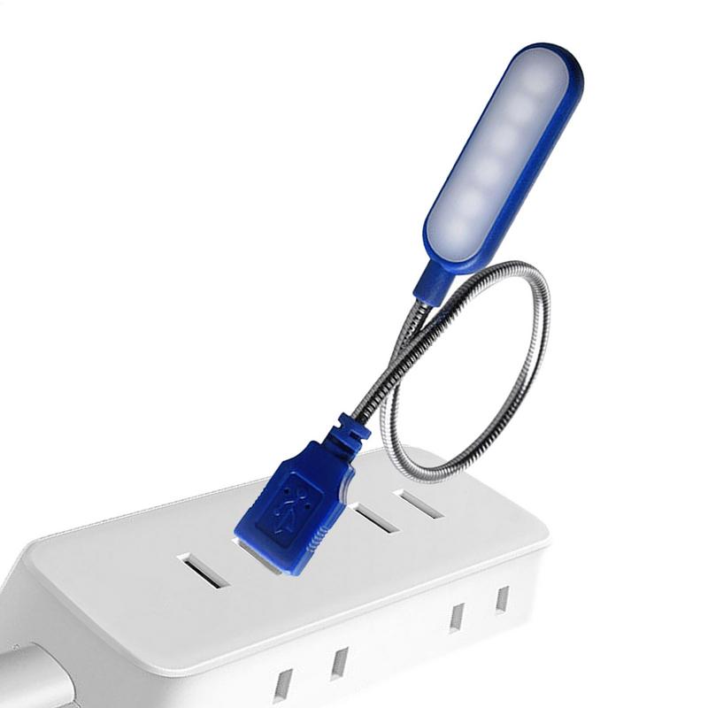 Портативная книжная лампа с USB-подключением, Белый свет, Светодиодная, Защита глаз, Для учебы, Ночник для компьютера, ноутбука, Ночное освещение