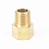 Латунный фитинг-переходник для трубы, 1/4" BSPT наружный x 1/4" NPT внутренний, для манометра, воздуха, газа, топлива, воды