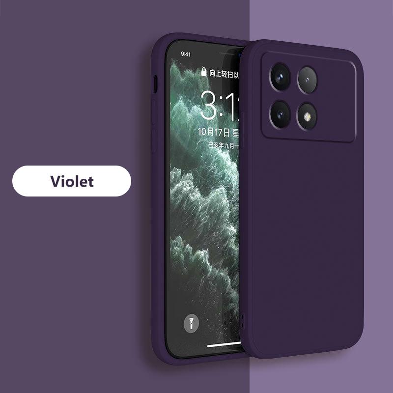 Для Poco X6 X 6 Pro Pocox6 Pro Чехол квадратный жидкий силиконовый мягкий чехол для Xiaomi Poco X6 X 6 Pro Pocox6 Pro 5G чехол для телефона