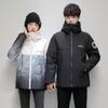 Мужская зимняя теплая свободная повседневная короткая куртка-кардиган с капюшоном на молнии с лацканами для активного отдыха на открытом воздухе