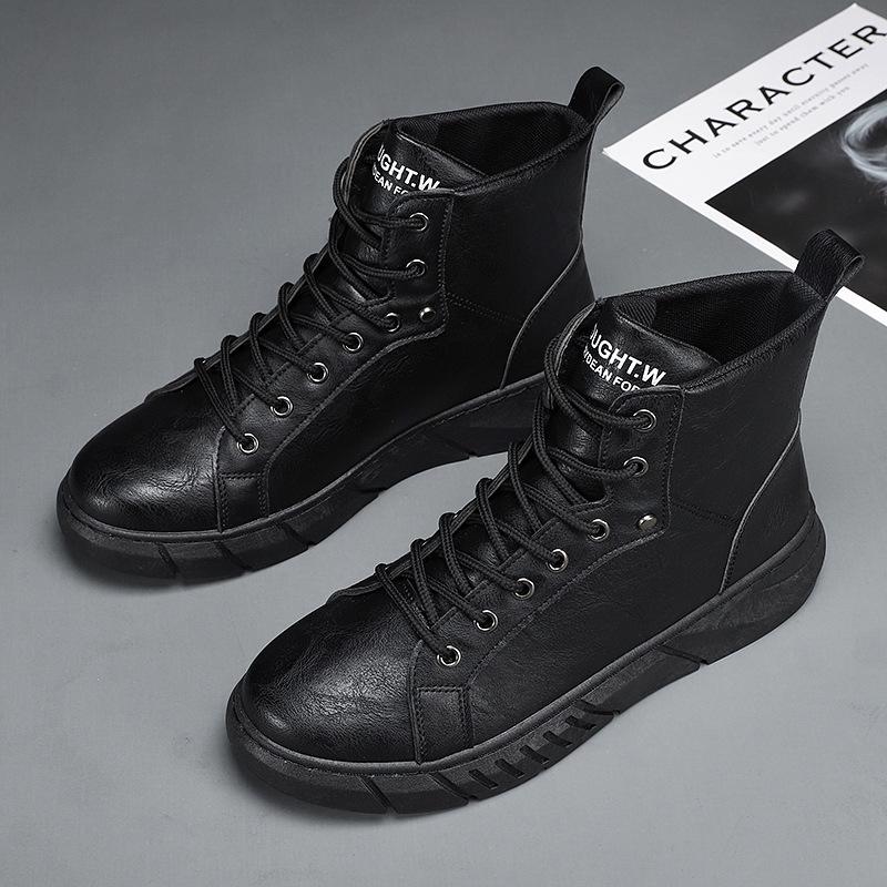 Зимние мужские мотоциклетные ботинки на шнуровке, платье, повседневные удобные ботинки «челси», Zapatos, мужская обувь, ботильоны-броги, черные ботинки на платформе