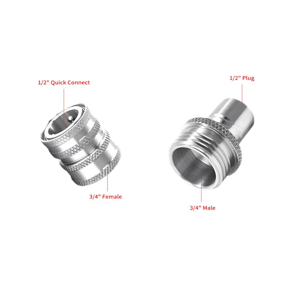 Набор переходников для мойки высокого давления, комплект быстрого отсоединения из нержавеющей стали из 8 предметов, поворотный механизм M22 на быстроразъемное соединение 38 дюймов