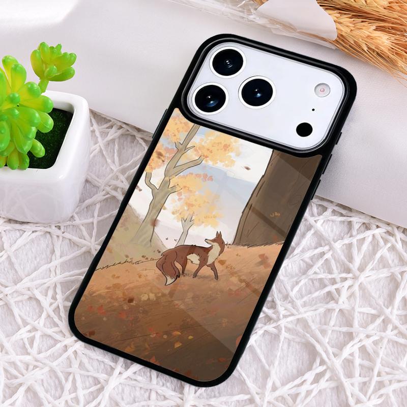 Чехол для телефона с рисунком лисы для iPhone 17 Air 16 15 11 12 14 13 Pro Max Ударопрочный чехол