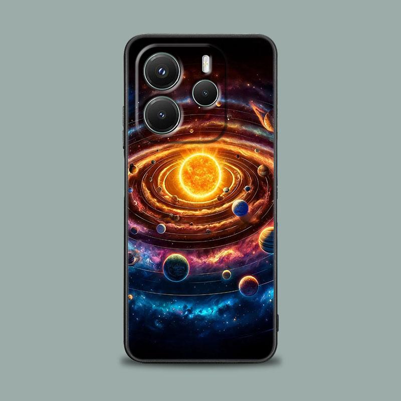 Чехол для телефона для Xiaomi Redmi 15C 14C 12C 13C Redmi Note 15 14 13 12 11 10 Pro Plus 12S Чехол Небо Космос планета Луна Звезды Вселенная