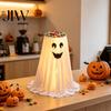 Creative Holiday Table Centerpiece Halloween Ghost Candy Bowl Stand with Remote Control, Large LED Lighted Festive Home for Cute Holder Front