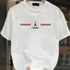 New Summer Men's Fashion T-shirt Personality Paris Printed Men's T-shirt Top