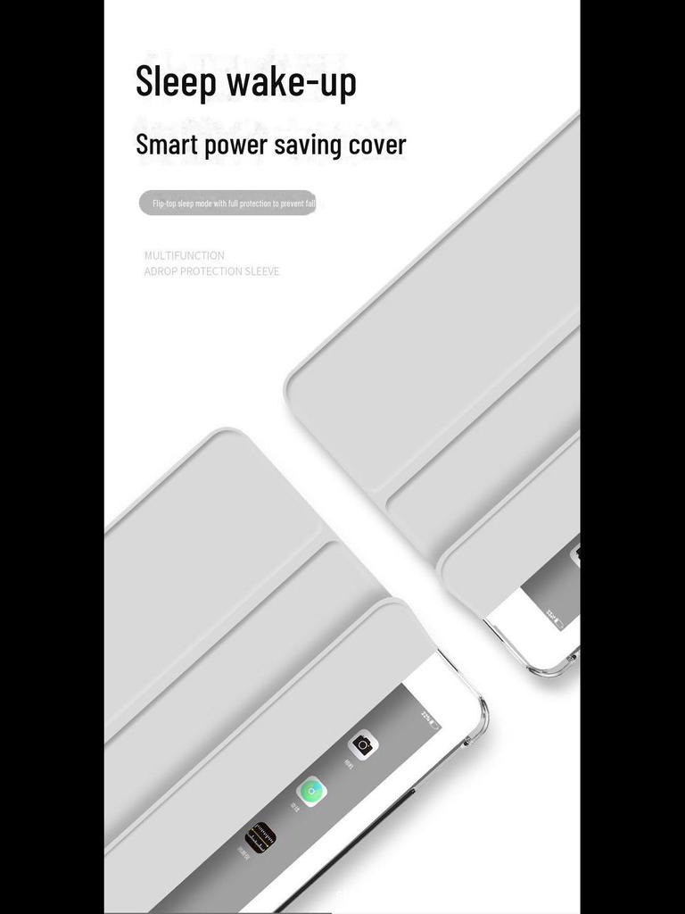 "Кожаный защитный чехол со слотом для ручки для iPad 10.2 & Air 4/5, Мягкий чехол"