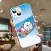 Милый белый медведь-шутник Для IPhone 14 13 12 Mini 11 Pro XS Max X XR 14 Plus Закаленное стекло