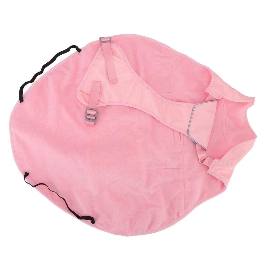 Дождевик для собаки Водонепроницаемый Ветрозащитный Светоотражающая полоса Дизайн с отверстием на спине Удобный дождевой жилет для собаки