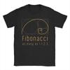 Unisex Unisex Tshirts Fibonacci Golden Ratio Vintage Cotton Tees Short Sleeve Geek Math T Shirts Crewneck Tops Printing
