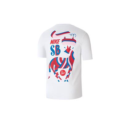 Nike Футболка с коротким рукавом SB X Parra Collaboration Asian Edition для мужчин, белые BV7048-100