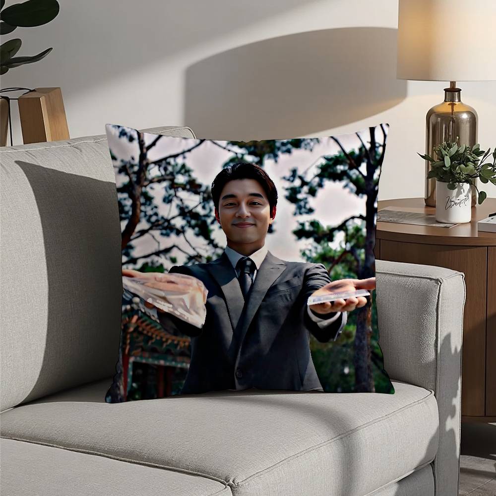 Наволочка на подушку G-Gong YooS KPOP с 3D-принтом, полиэфирное волокно, 40*40 см, украшение для дома, дивана, для бросания, фестивальный подарок